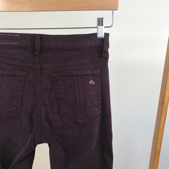 Rag & Bone • The Skinny Jean Distressed Wine - Picture 4 of 6